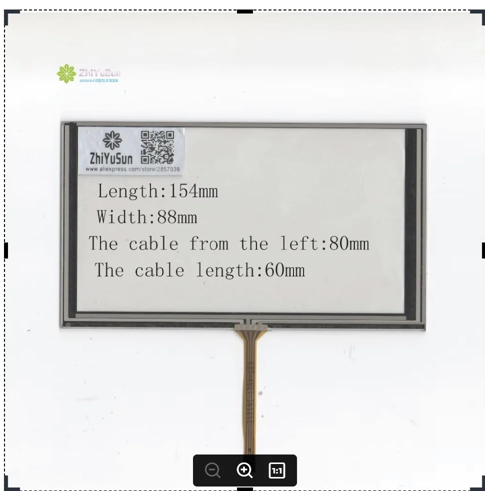 ZhiYuSun NEW KDT-4827 154mm*88mm 6.2inch 4 line For CarDVD touch screen panel 154*88 this is compatible
ZhiYuSun NEW KDT-4827 154mm*88mm 6.2inch 4 line For CarDVD touch screen panel 154*88 this is compatible