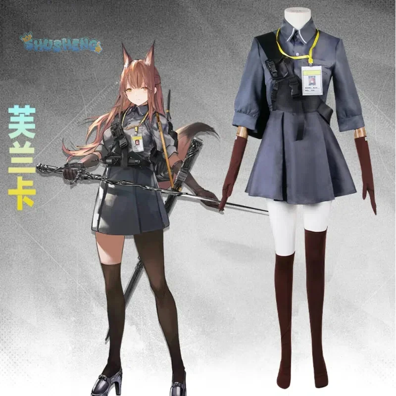 Franka Cosplay Arknights Costume Backpack gloves accessories men's and women's Halloween party customization plus size dress
Franka Cosplay Arknights Costume Backpack gloves accessories men's and women's Halloween party customization plus size dress