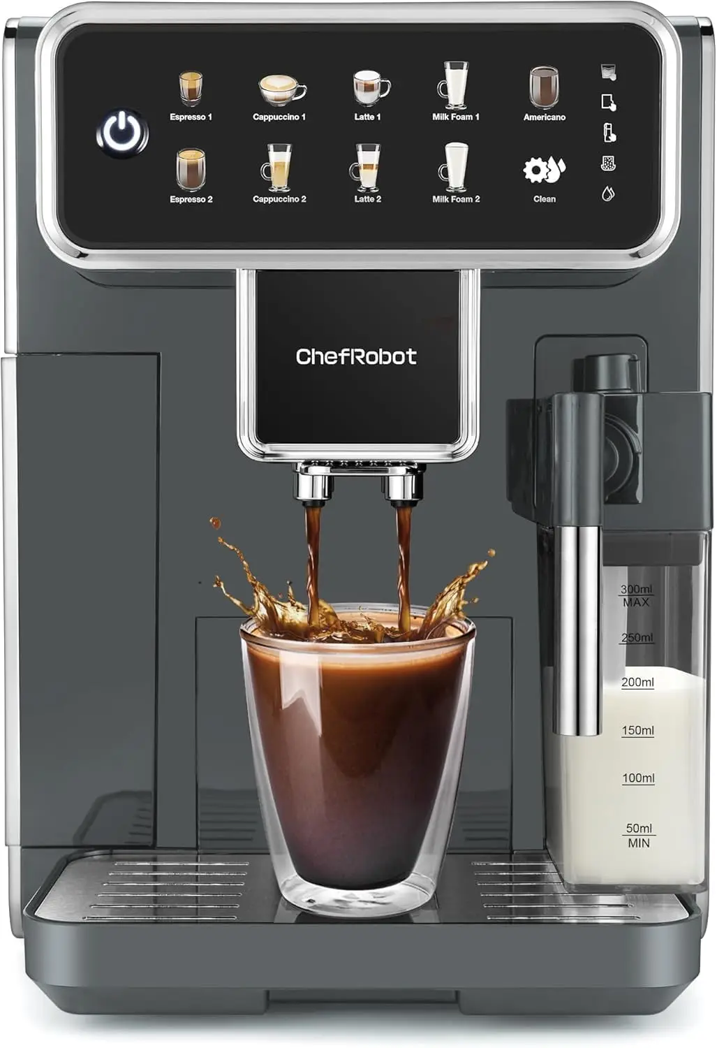 Automatic Espresso Machine Coffee Maker 12 Cup with Grinder Cappuccino Latte Americano Machine with Milk Frother for Home/Office
Automatic Espresso Machine Coffee Maker 12 Cup with Grinder Cappuccino Latte Americano Machine with Milk Frother for Home/Office