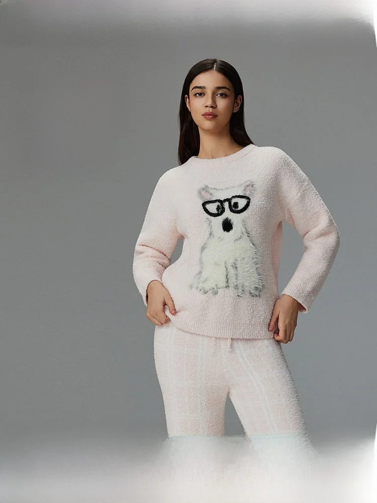 Mybody Spring New Women's Sleepwear Cute Animal Half Fluffy Soft Warm Home Clothes Long Sleeve round Neck Polyester Fabric
Mybody Spring New Women's Sleepwear Cute Animal Half Fluffy Soft Warm Home Clothes Long Sleeve round Neck Polyester Fabric