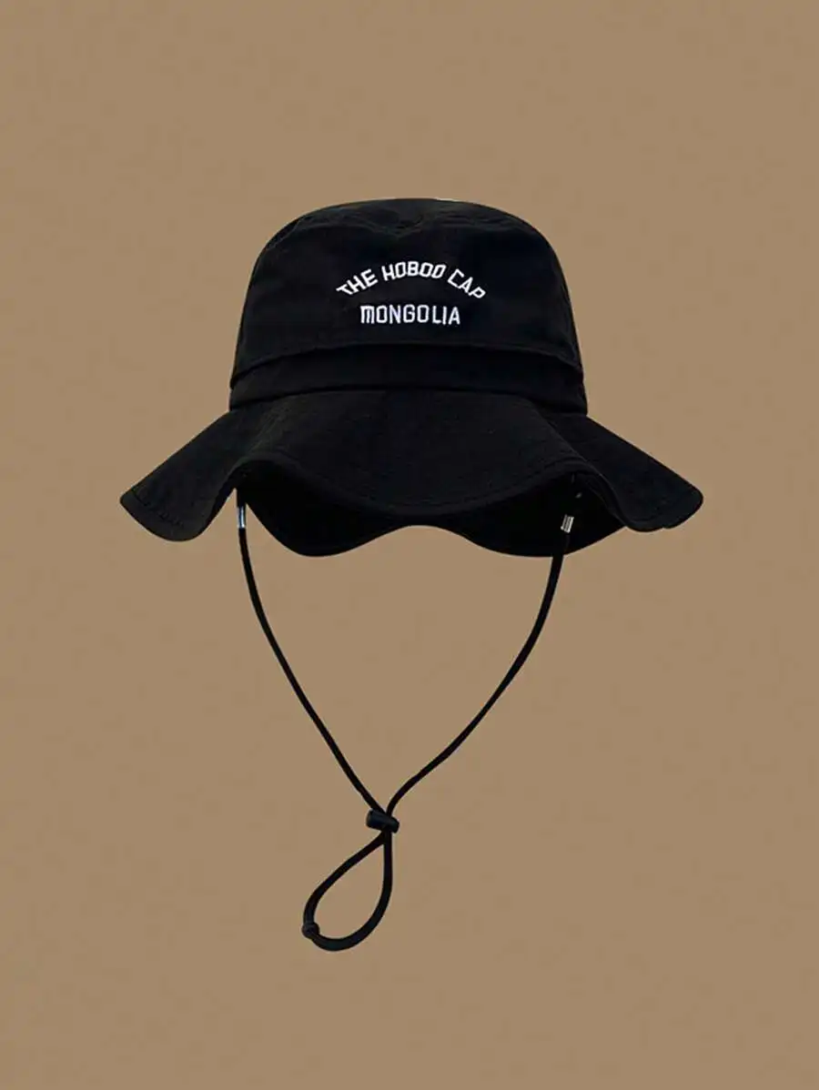 1pc Unisex Embroidered Letter Large Brim Sun Hat, Casual Outdoor Fishing Cap, Suitable For All Seasons
1pc Unisex Embroidered Letter Large Brim Sun Hat, Casual Outdoor Fishing Cap, Suitable For All Seasons