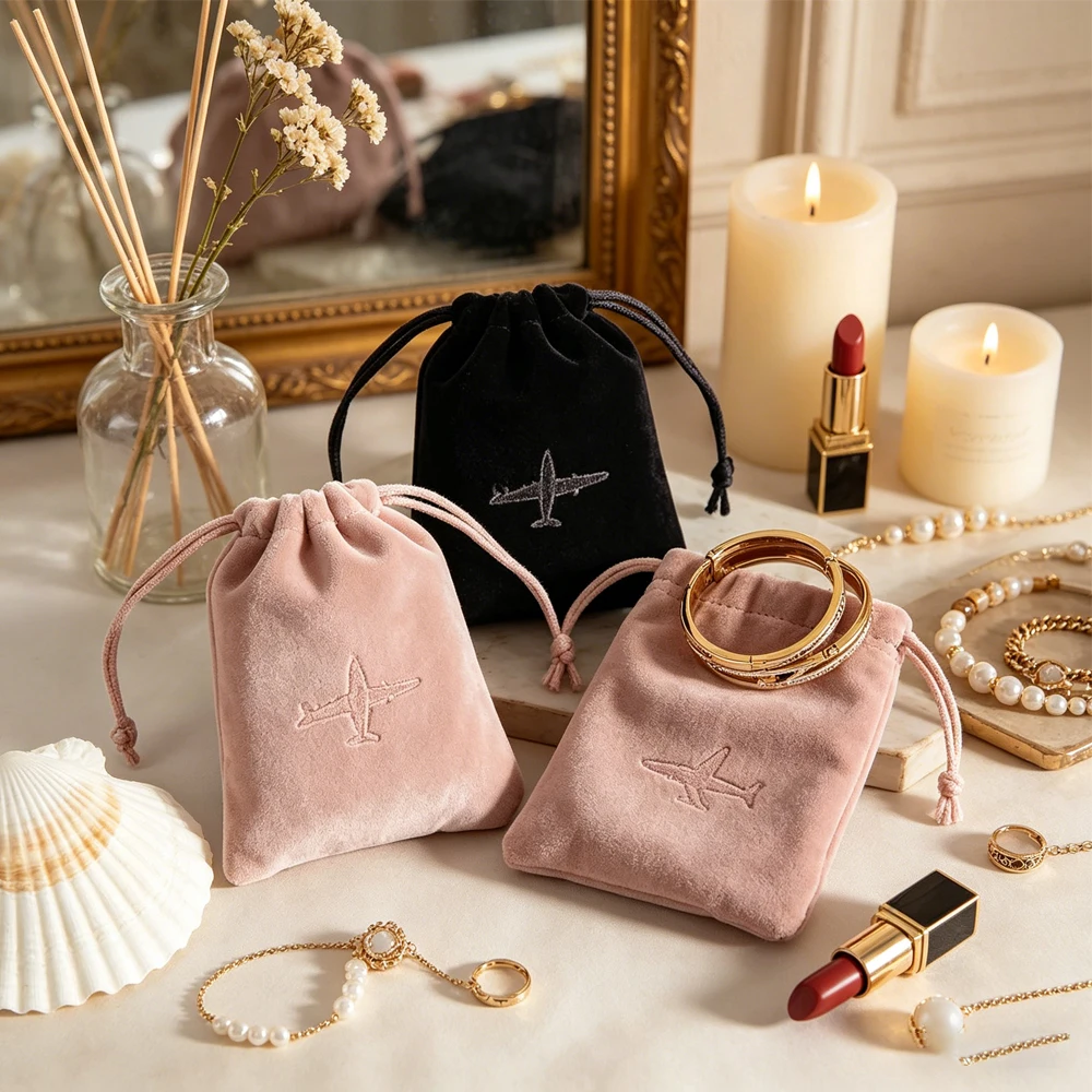 100pack Thick Velvet Pouch Custom Embossed Jewelry Packaging Organizer Bag Ring Earrings Pendant Bracelet Gift Package Sack Logo
100pack Thick Velvet Pouch Custom Embossed Jewelry Packaging Organizer Bag Ring Earrings Pendant Bracelet Gift Package Sack Logo