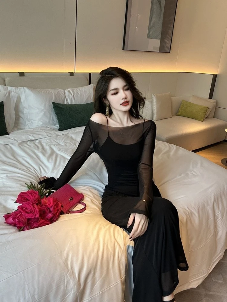 New Women Two Piece Set Summer Elegant Mature Chic Sexy Spaghetti Strap Slim Fit Slimming Blouse Long Dress Sophisticated Outfit
New Women Two Piece Set Summer Elegant Mature Chic Sexy Spaghetti Strap Slim Fit Slimming Blouse Long Dress Sophisticated Outfit
