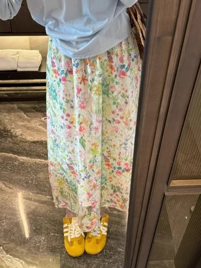 Fashionable Floral Princess Style Half Skirt All-Match Sweet Girl's Skirt Spring 2025 Ladies' Specialty Apparel
Fashionable Floral Princess Style Half Skirt All-Match Sweet Girl's Skirt Spring 2025 Ladies' Specialty Apparel
