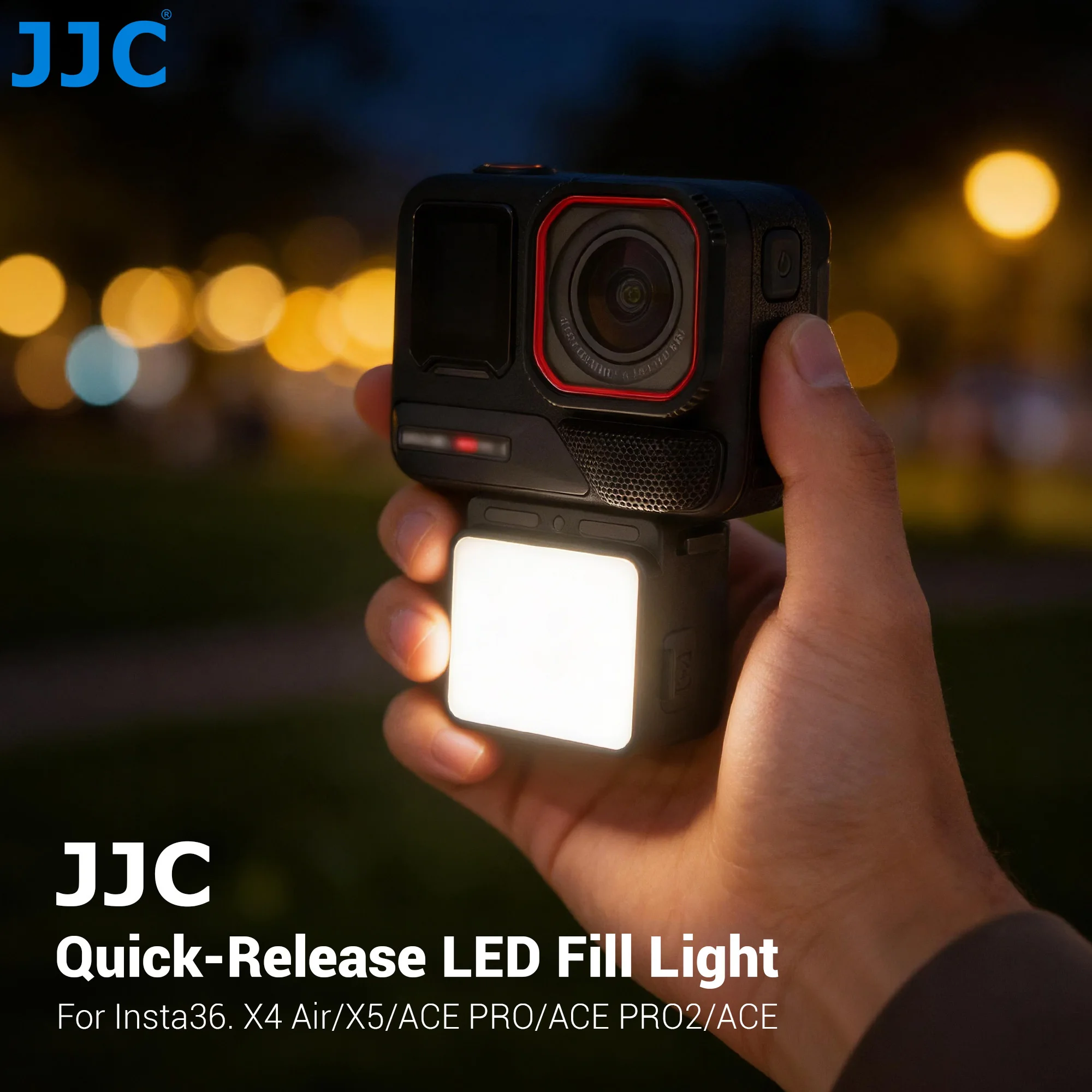 JJC LED Light Magnetic Auxiliary Fill Light for Insta360 X4 Air X5 ACE PRO ACE PRO2 ACE Accessories IPX5 Waterproof Mini Light
JJC LED Light Magnetic Auxiliary Fill Light for Insta360 X4 Air X5 ACE PRO ACE PRO2 ACE Accessories IPX5 Waterproof Mini Light