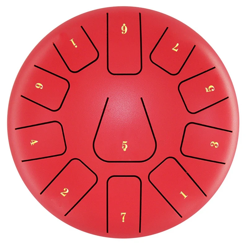 CACI 8 Inch Steel Tongue Drum, 11 Note Tambourine With Drumsticks And Finger Picks For Meditations Tambourine Instrument
CACI 8 Inch Steel Tongue Drum, 11 Note Tambourine With Drumsticks And Finger Picks For Meditations Tambourine Instrument