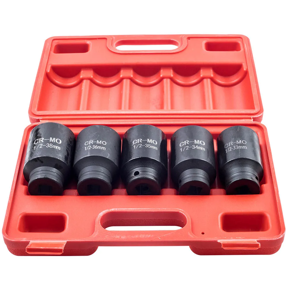 12 Point Axle Hub Nut DEEP IMPACT Socket Set 1/2"Dr Thin Wall Drive Shaft Socket
12 Point Axle Hub Nut DEEP IMPACT Socket Set 1/2"Dr Thin Wall Drive Shaft Socket