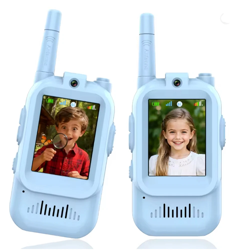 2PCS Video Call Walkie Talkies 2-Inch Screen Rechargeable Intercom Walkie-Talkie Cartoon One-Click Intercoms Gift For Boys Girls
2PCS Video Call Walkie Talkies 2-Inch Screen Rechargeable Intercom Walkie-Talkie Cartoon One-Click Intercoms Gift For Boys Girls