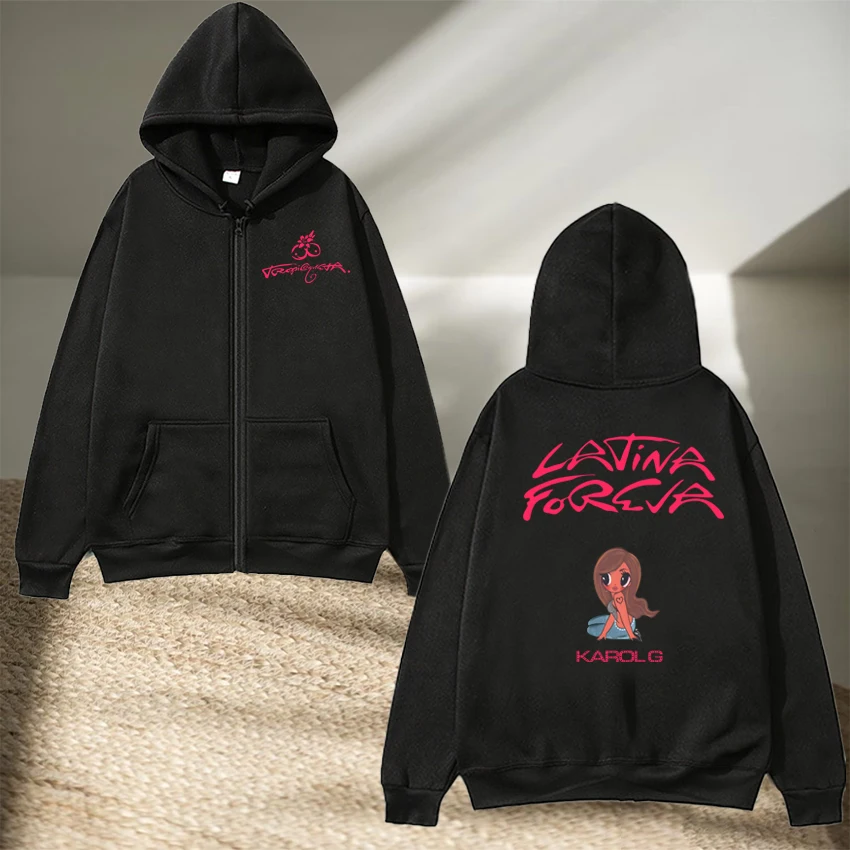 Singer Karol G Tropicoqueta Double Sided printed Winter Zipper Hoodie 2026 Unisex fashion Casual Fleece Jacket Men women Coat
Singer Karol G Tropicoqueta Double Sided printed Winter Zipper Hoodie 2026 Unisex fashion Casual Fleece Jacket Men women Coat