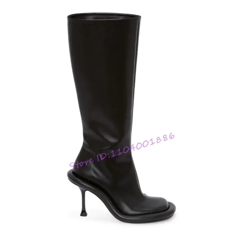 Autumn Winter New Black Knee-High Fashion Round Toe Side Zipper High Heels Autumn Winter Leather Stiletto Long Boots Size 35-43 
Autumn Winter New Black Knee-High Fashion Round Toe Side Zipper High Heels Autumn Winter Leather Stiletto Long Boots Size 35-43