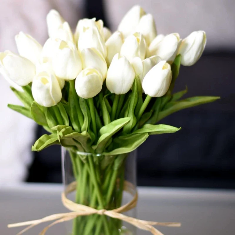 10PCS Tulip Artificial Flower Real Artificial Bouquet PE Flower Wedding Decoration Flowers Home Garden Decor Fern
10PCS Tulip Artificial Flower Real Artificial Bouquet PE Flower Wedding Decoration Flowers Home Garden Decor Fern