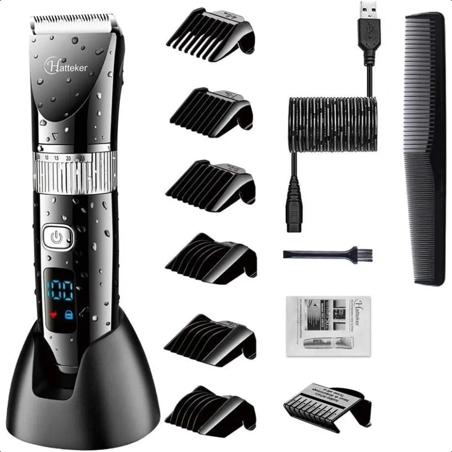 Hatteker Cordl Hair Trimmer Pro Hair Clippers Beard Trimmer for Men Haircut Kit Cordl USB Rechargeable Waterproof
Hatteker Cordl Hair Trimmer Pro Hair Clippers Beard Trimmer for Men Haircut Kit Cordl USB Rechargeable Waterproof