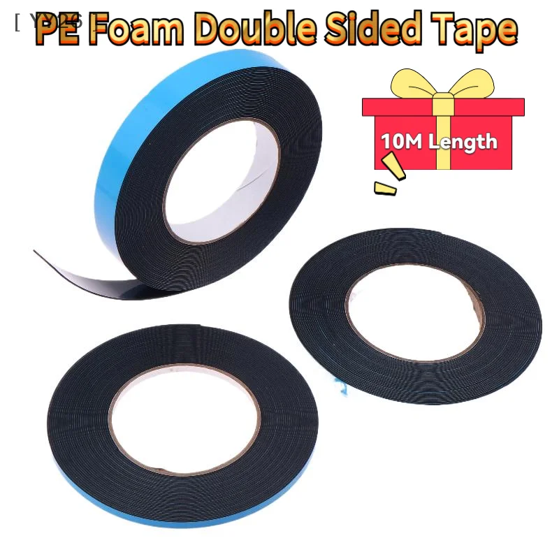 Двусторонняя клейкая лента из черной полиэтиленовой пены, ширина 5 мм/10 мм/20 мм x толщина 10 м x 1 мм для крепления вывесок и букв
Двусторонняя клейкая лента из черной полиэтиленовой пены, ширина 5 мм/10 мм/20 мм x толщина 10 м x 1 мм для крепления вывесок и букв