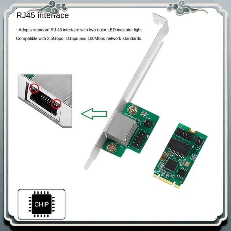 Premium 2X 2.5G Base-T Gigabit Network Adapter I225 Chip 2500Mbps M.2 B/M Key To Pcie Ethernet Card RJ45 LAN Controller Card
Premium 2X 2.5G Base-T Gigabit Network Adapter I225 Chip 2500Mbps M.2 B/M Key To Pcie Ethernet Card RJ45 LAN Controller Card