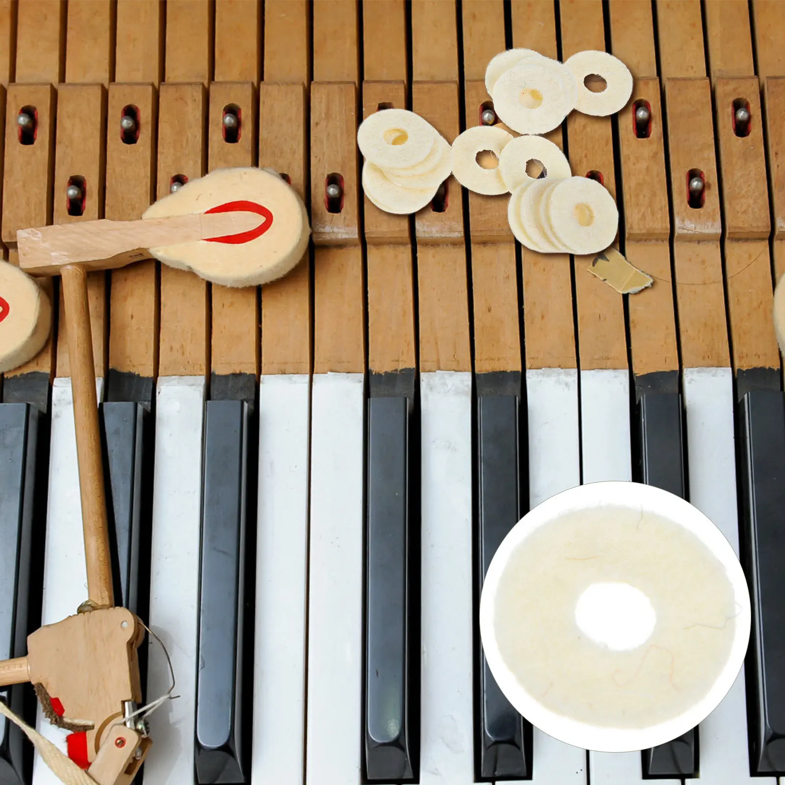 90Pcs Piano Leveling Key Washers Felt Cushion Pads for Balance Regulation Repair Tool Replacement Keyboard Accessory Kit
90Pcs Piano Leveling Key Washers Felt Cushion Pads for Balance Regulation Repair Tool Replacement Keyboard Accessory Kit