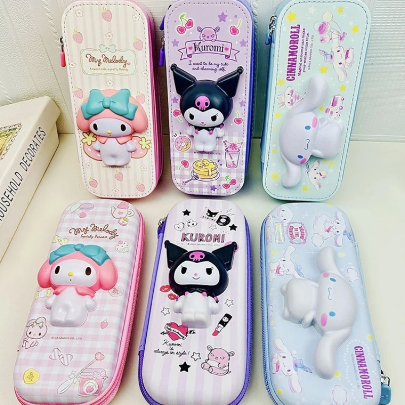 Милый Sanrio Cinnamoroll Kuromi мягкий пенал большой емкости многофункциональная студенческая ручка для снятия стресса сумка Kawaii
Милый Sanrio Cinnamoroll Kuromi мягкий пенал большой емкости многофункциональная студенческая ручка для снятия стресса сумка Kawaii