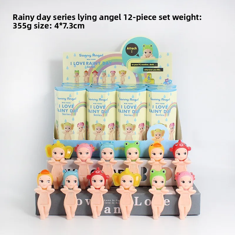 I love rainy day series blind box, angel doll doll raincoat lying down angel tide play car ornament model
I love rainy day series blind box, angel doll doll raincoat lying down angel tide play car ornament model