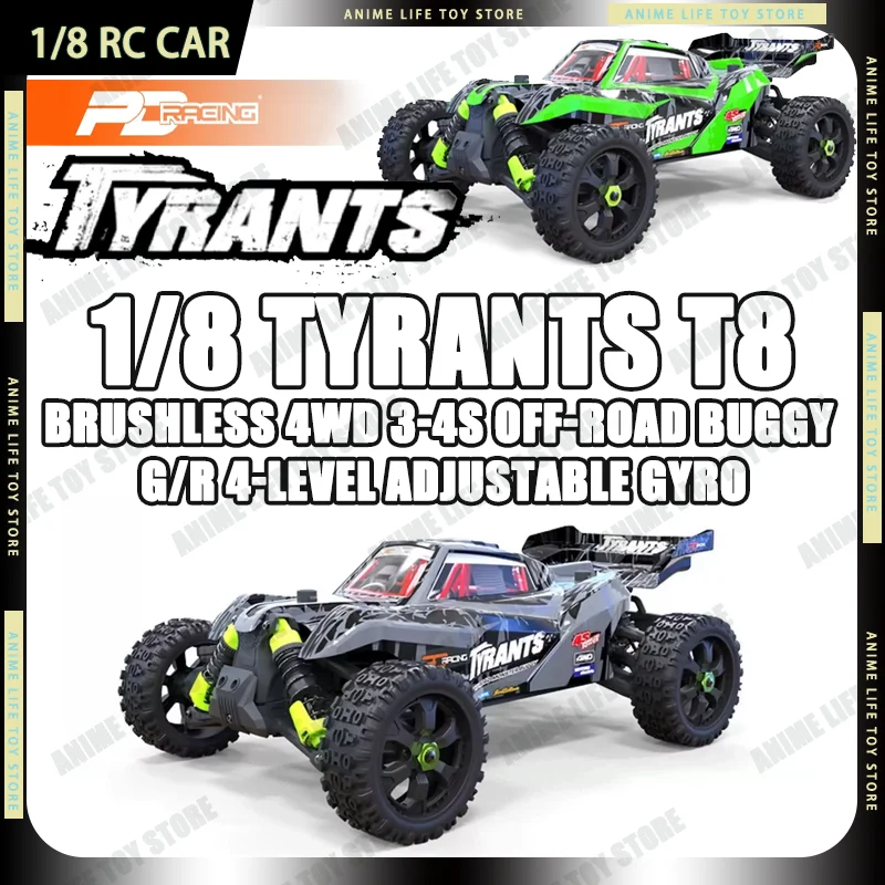 1:8 PD Racing T8 Tyrants 3-4S RC Car 80KM/H Brushless Off Road Buggy 4WD Electric 4-Level Adjustable Gyro RTR Model Adult Gift
1:8 PD Racing T8 Tyrants 3-4S RC Car 80KM/H Brushless Off Road Buggy 4WD Electric 4-Level Adjustable Gyro RTR Model Adult Gift