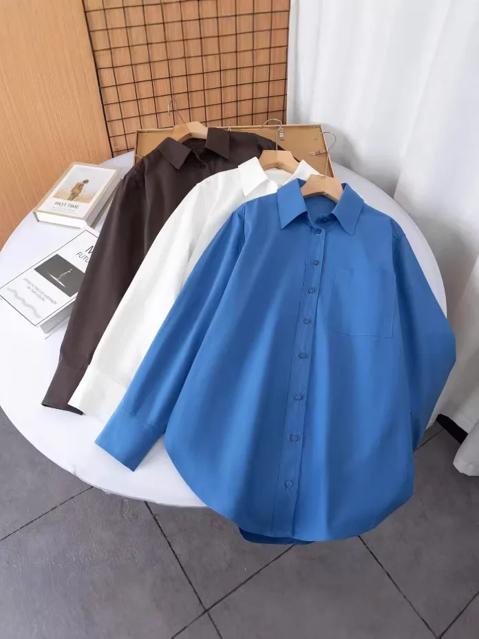 Dave&di Commuting Style Fashionable Versatile Shirt, Loose Long Sleeved Shirts & Blouses Women's Clothes Shirts Tops
Dave&di Commuting Style Fashionable Versatile Shirt, Loose Long Sleeved Shirts & Blouses Women's Clothes Shirts Tops