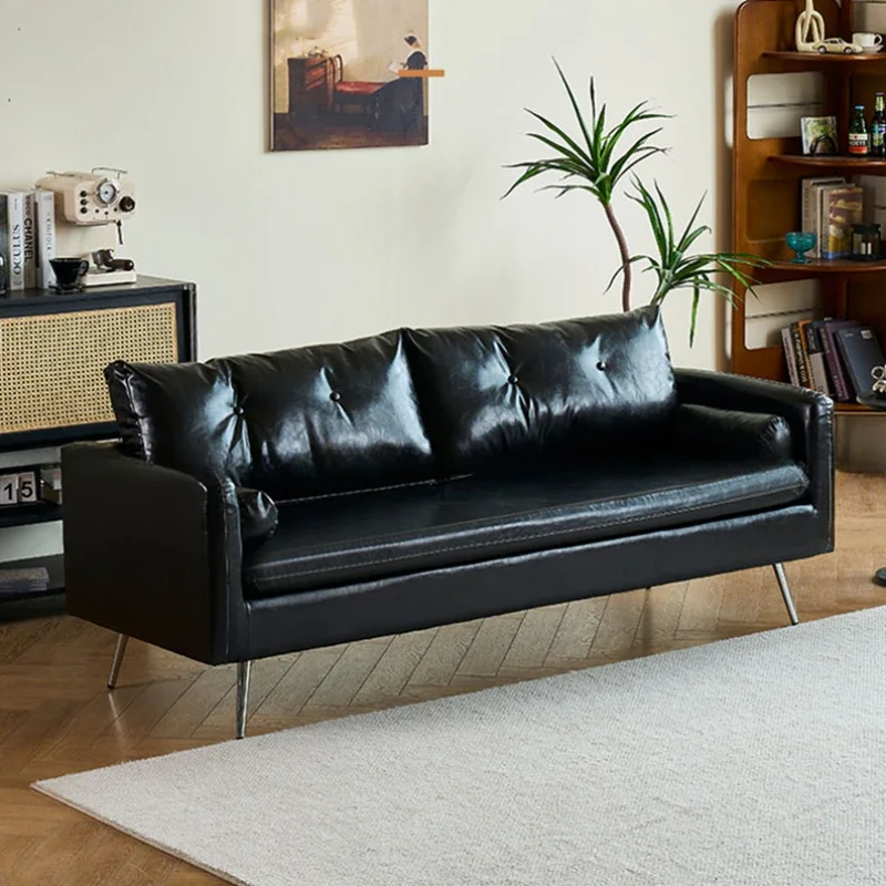 Lazzy Black Soft Unique Sofa Modern Black Comfortable Luxury Chaise Lounge Sofa Leather Nordic Salon Meuble Home Furniture
Lazzy Black Soft Unique Sofa Modern Black Comfortable Luxury Chaise Lounge Sofa Leather Nordic Salon Meuble Home Furniture