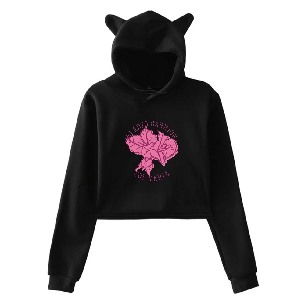 Eladio Carrion Sol Maria Album Pullover 2024 Tour Merch Cat Ears Hoodie Long Sleeve Fashion Crop Top Women's Clothes
Eladio Carrion Sol Maria Album Pullover 2024 Tour Merch Cat Ears Hoodie Long Sleeve Fashion Crop Top Women's Clothes