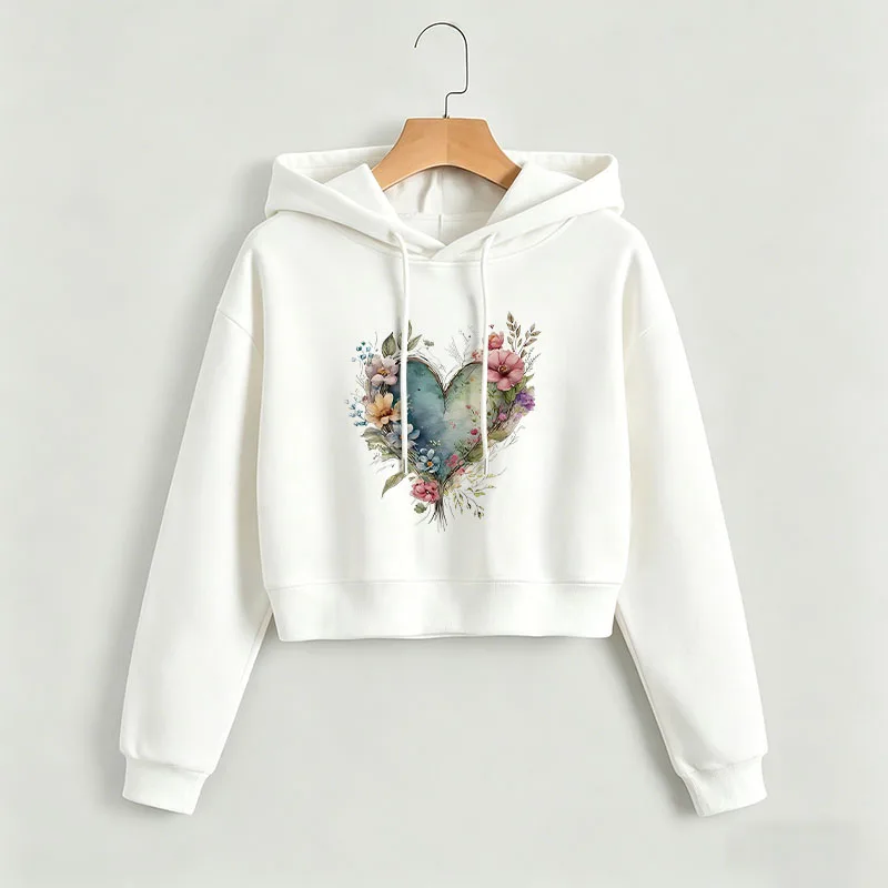 Fashion Floral Print Autumn Winter Cropped Sweatshirt Crop Top Hoodie Y2k Sweatshirts Gothic Casual Style Clothes
Fashion Floral Print Autumn Winter Cropped Sweatshirt Crop Top Hoodie Y2k Sweatshirts Gothic Casual Style Clothes