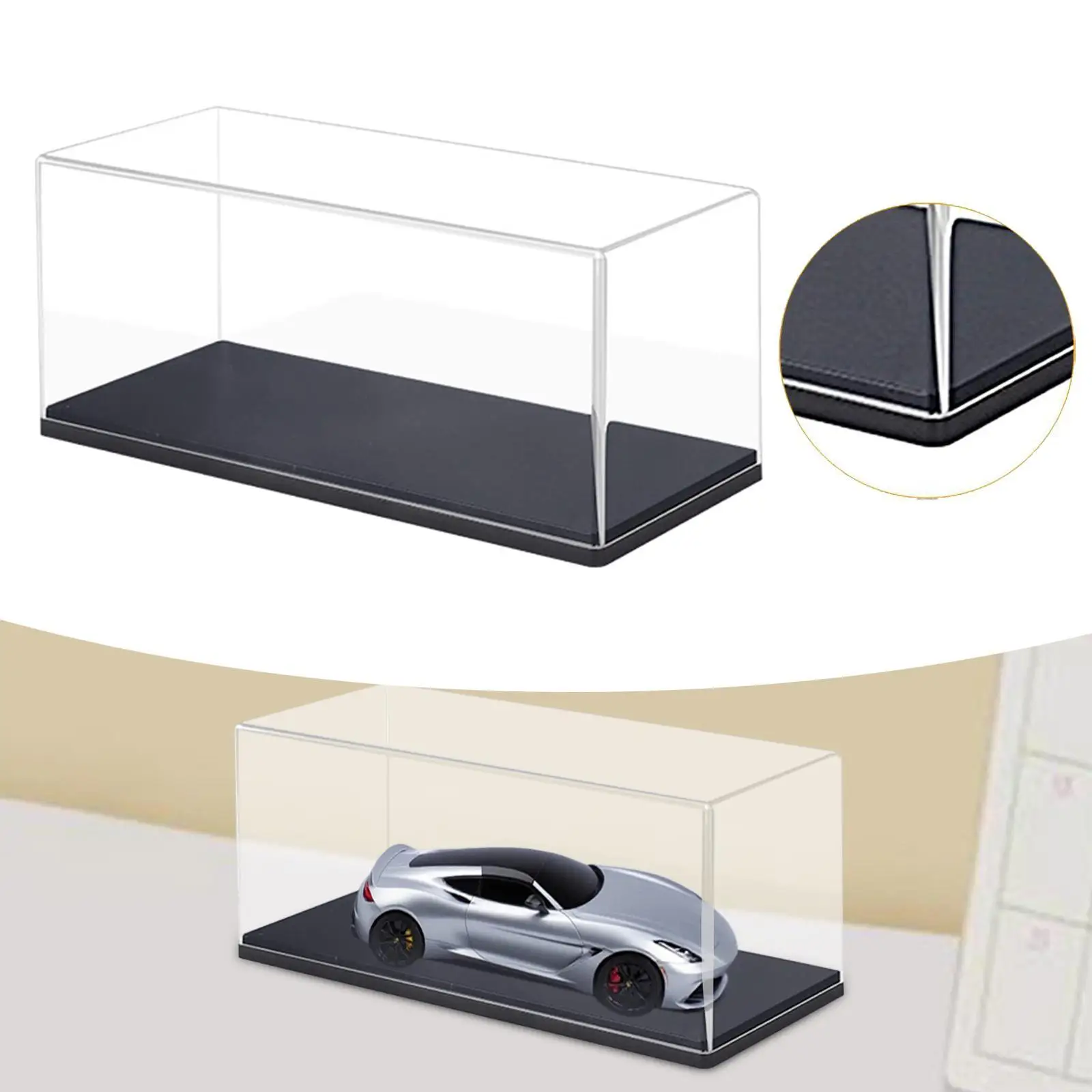 Прозрачная акриловая витрина для модели транспортных средств 1/18, легкая столешница, пылезащитная витрина для маленьких игрушечных кукол
Прозрачная акриловая витрина для модели транспортных средств 1/18, легкая столешница, пылезащитная витрина для маленьких игрушечных кукол
