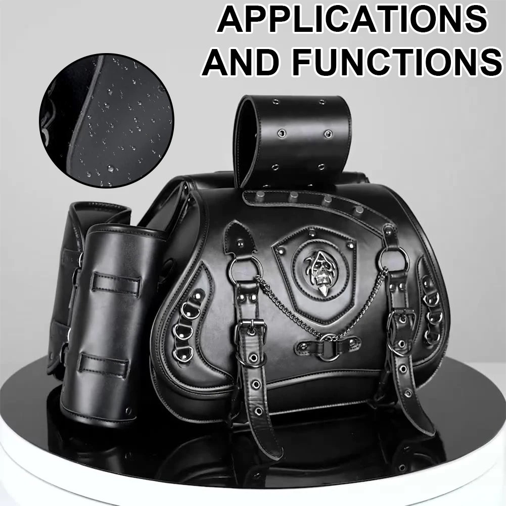 1 Pair Punk Style Locomotive Bag Large Capacity Retro Motorcycle Side Bag Black Skull Motorcycle Hanging Bag for Multiple Models
1 Pair Punk Style Locomotive Bag Large Capacity Retro Motorcycle Side Bag Black Skull Motorcycle Hanging Bag for Multiple Models