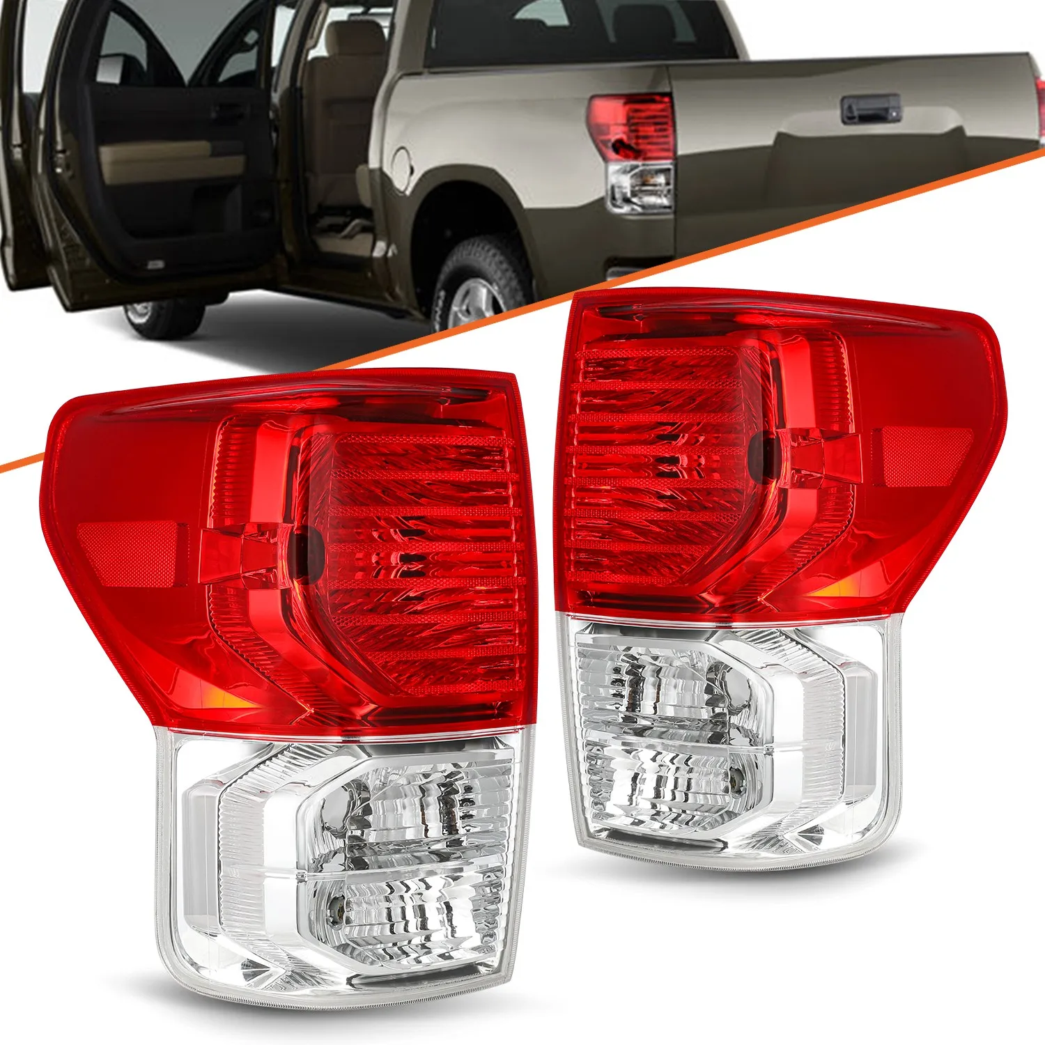 Pair Rear Tail Lights Assembly For 2007-2013 Toyota Tundra Red Brake Lamps
Pair Rear Tail Lights Assembly For 2007-2013 Toyota Tundra Red Brake Lamps