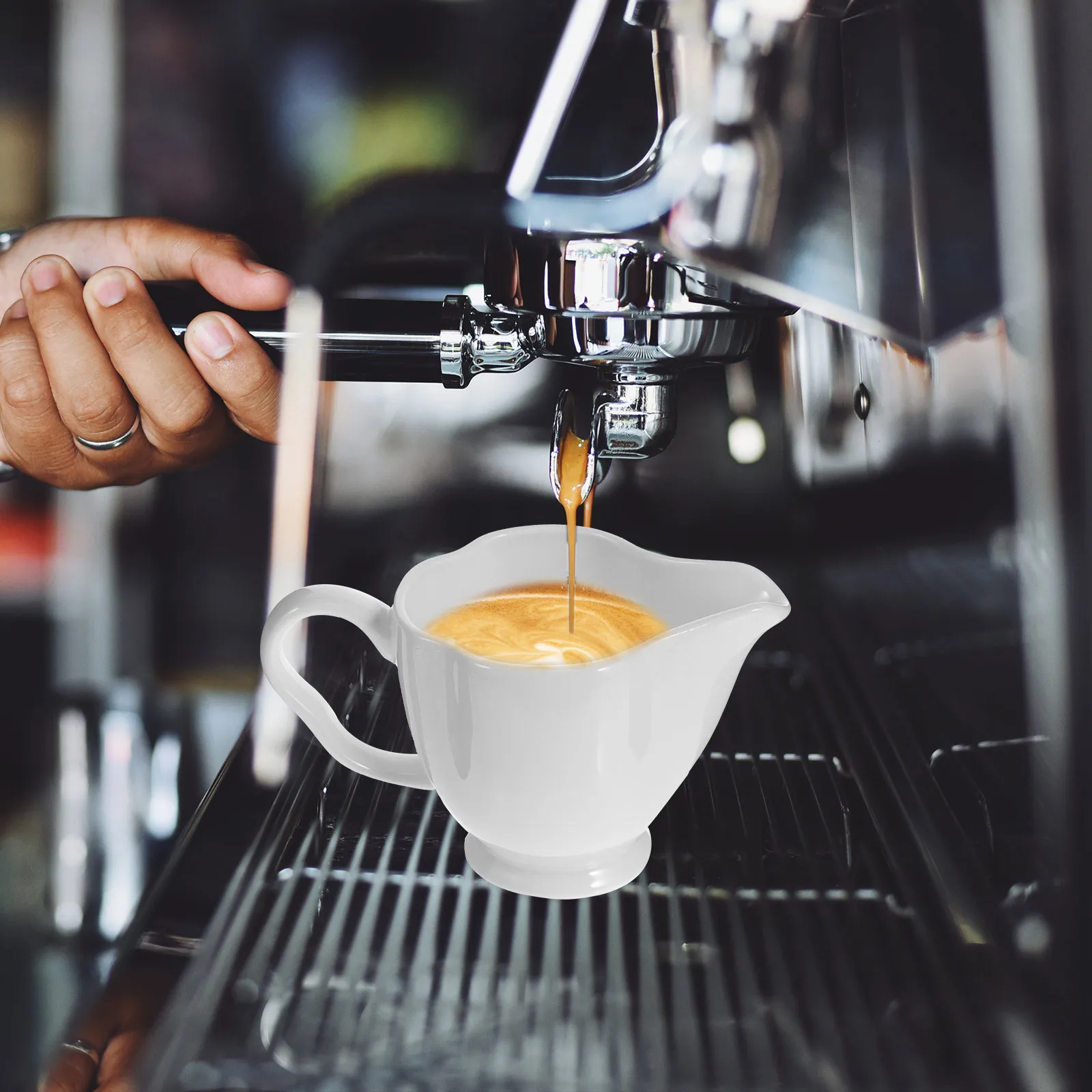 Mini Ceramic Pitcher Stylish Multi-Use for Milk Cream Syrup Hot Butter Easy Hold Pour Special Spout Design Smooth
Mini Ceramic Pitcher Stylish Multi-Use for Milk Cream Syrup Hot Butter Easy Hold Pour Special Spout Design Smooth