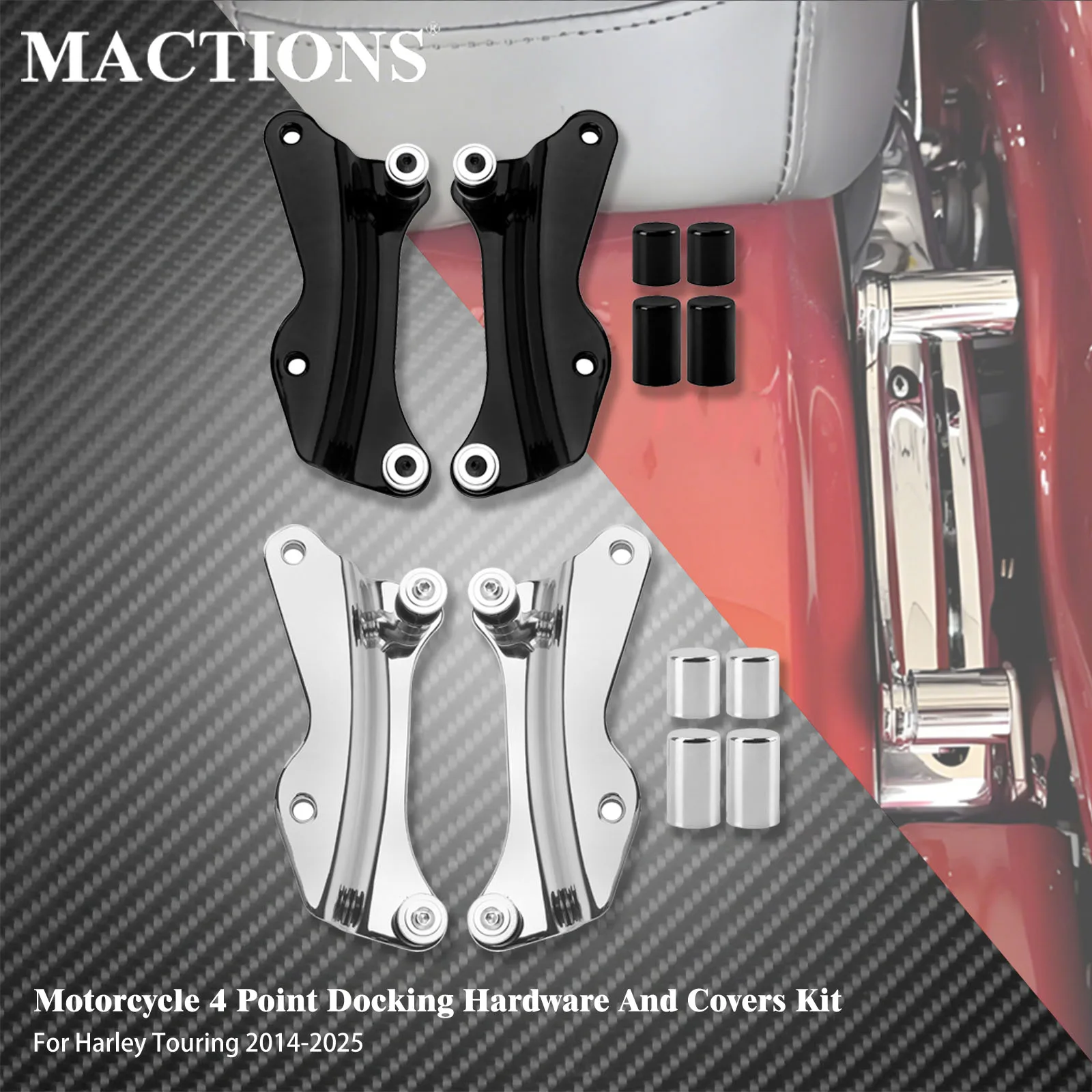 Motorcycles Detachable 4 Point Docking Hardware Kit Cover Balck For Harley Touring Road Glide Street Glide 2014-Later FLHR FLTRX
Motorcycles Detachable 4 Point Docking Hardware Kit Cover Balck For Harley Touring Road Glide Street Glide 2014-Later FLHR FLTRX