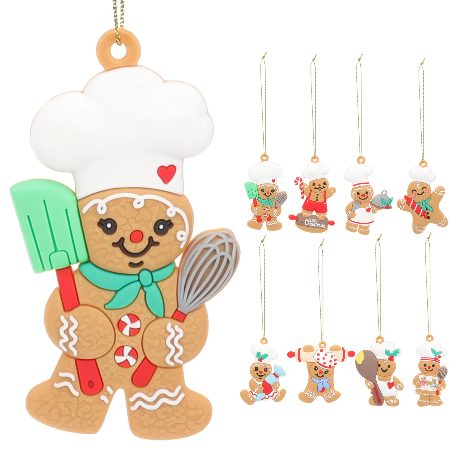 8 Pcs Small Christmas Decor Gingerbread Man Ornament Hanging Decorations Ornaments Tree Colorful
8 Pcs Small Christmas Decor Gingerbread Man Ornament Hanging Decorations Ornaments Tree Colorful