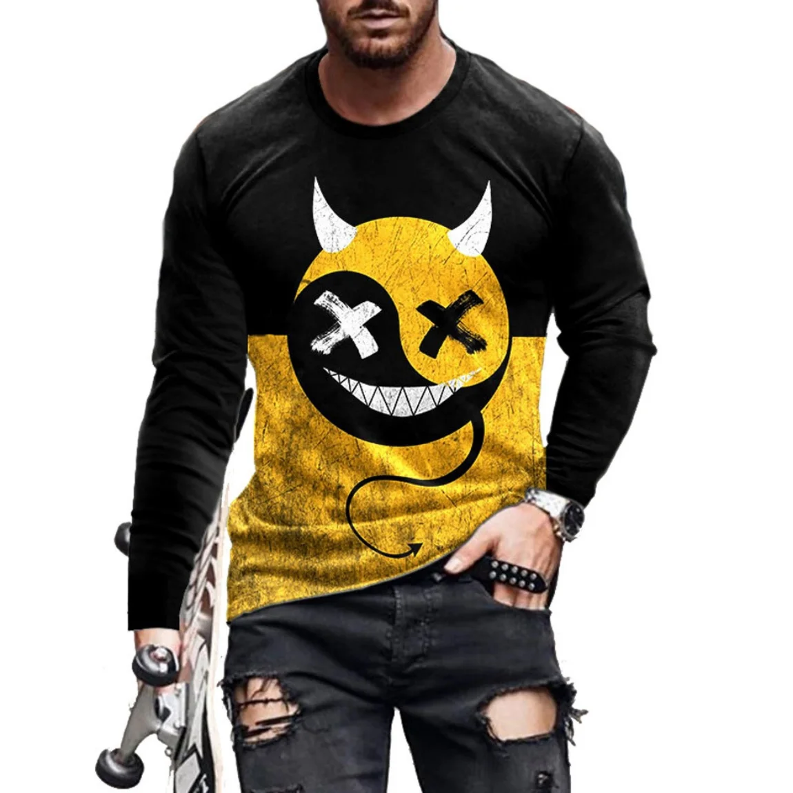 Outdoor Motorcycle Riding Spring And Autumn Round Collar Long Sleeve Breathable Quick Dry Men's Fashion Creative Printed Shirt
Outdoor Motorcycle Riding Spring And Autumn Round Collar Long Sleeve Breathable Quick Dry Men's Fashion Creative Printed Shirt