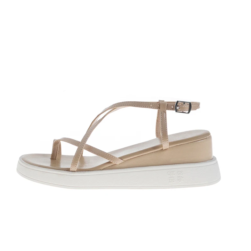 Women's Thick-soled Roman Sandals New Summer Niche High-heeled Platform Shoes with Criss-cross Straps and Wedge Toe-post Sandals
Women's Thick-soled Roman Sandals New Summer Niche High-heeled Platform Shoes with Criss-cross Straps and Wedge Toe-post Sandals