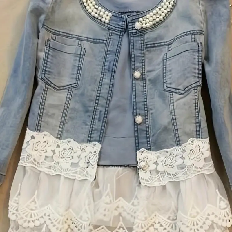 2025 New Pearl Embedded Women's Denim Chiffon Slim Fit Jaet Cross-Border Faionable ort Outerwear for Middle-Aged Ladies
2025 New Pearl Embedded Women's Denim Chiffon Slim Fit Jaet Cross-Border Faionable ort Outerwear for Middle-Aged Ladies