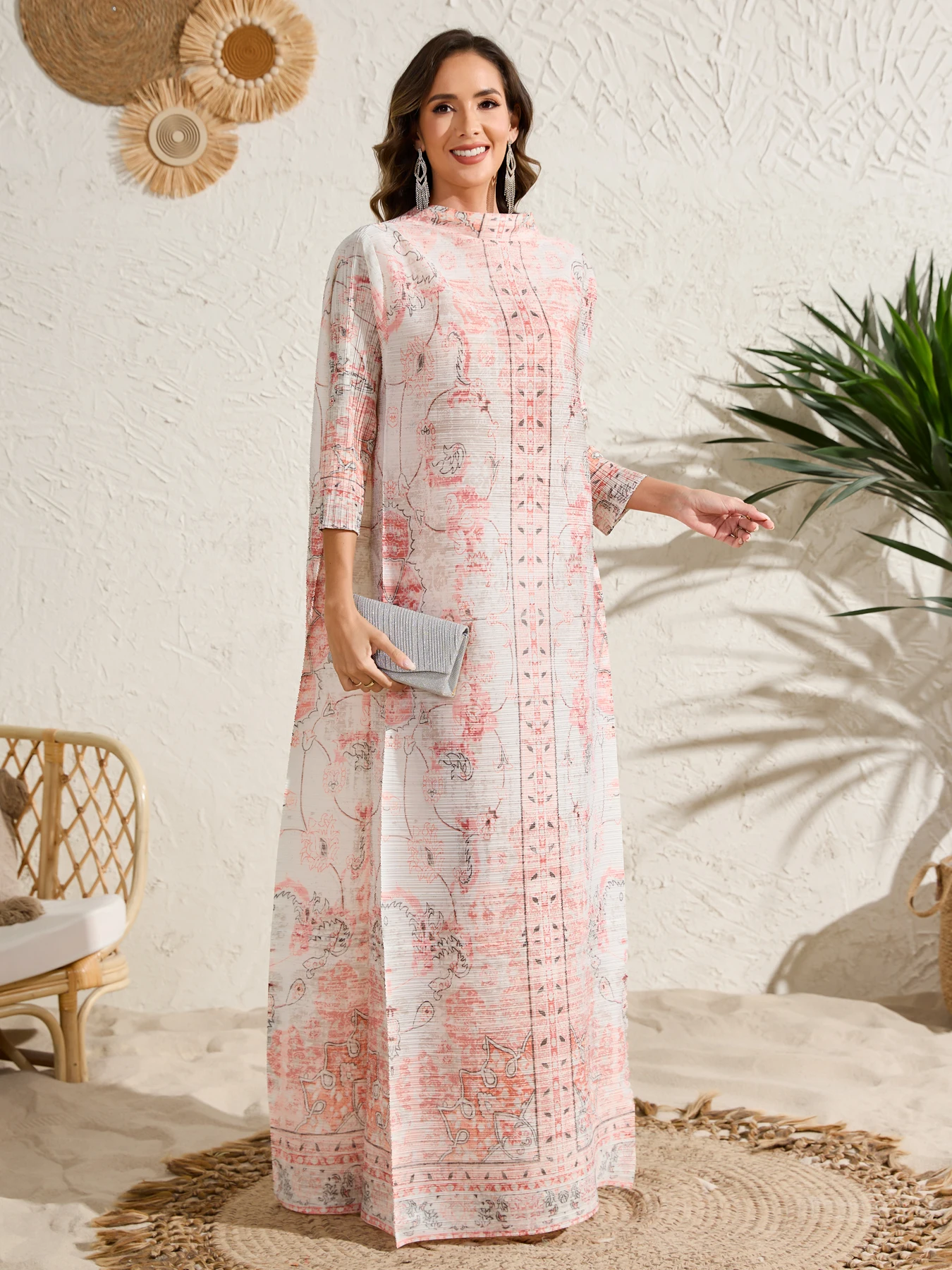 Cross-border Middle East long robe Dubai Turkish printed dress Yohji pleated long skirt Saudi Arabia plus size
Cross-border Middle East long robe Dubai Turkish printed dress Yohji pleated long skirt Saudi Arabia plus size