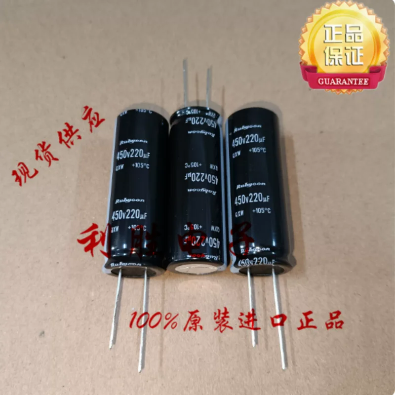5PCS-30PCS 220UF 450V Japanese Ruby RUBYCON electrolytic capacitor 450V220UF 18 * 50 QXW
5PCS-30PCS 220UF 450V Japanese Ruby RUBYCON electrolytic capacitor 450V220UF 18 * 50 QXW