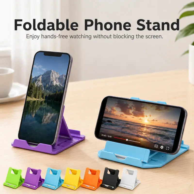 Adjustable Phone Stand Portable Foldable Desktop Holder for Smartphone Tablet Suitable for iPhone, Vivo, Samsung
Adjustable Phone Stand Portable Foldable Desktop Holder for Smartphone Tablet Suitable for iPhone, Vivo, Samsung