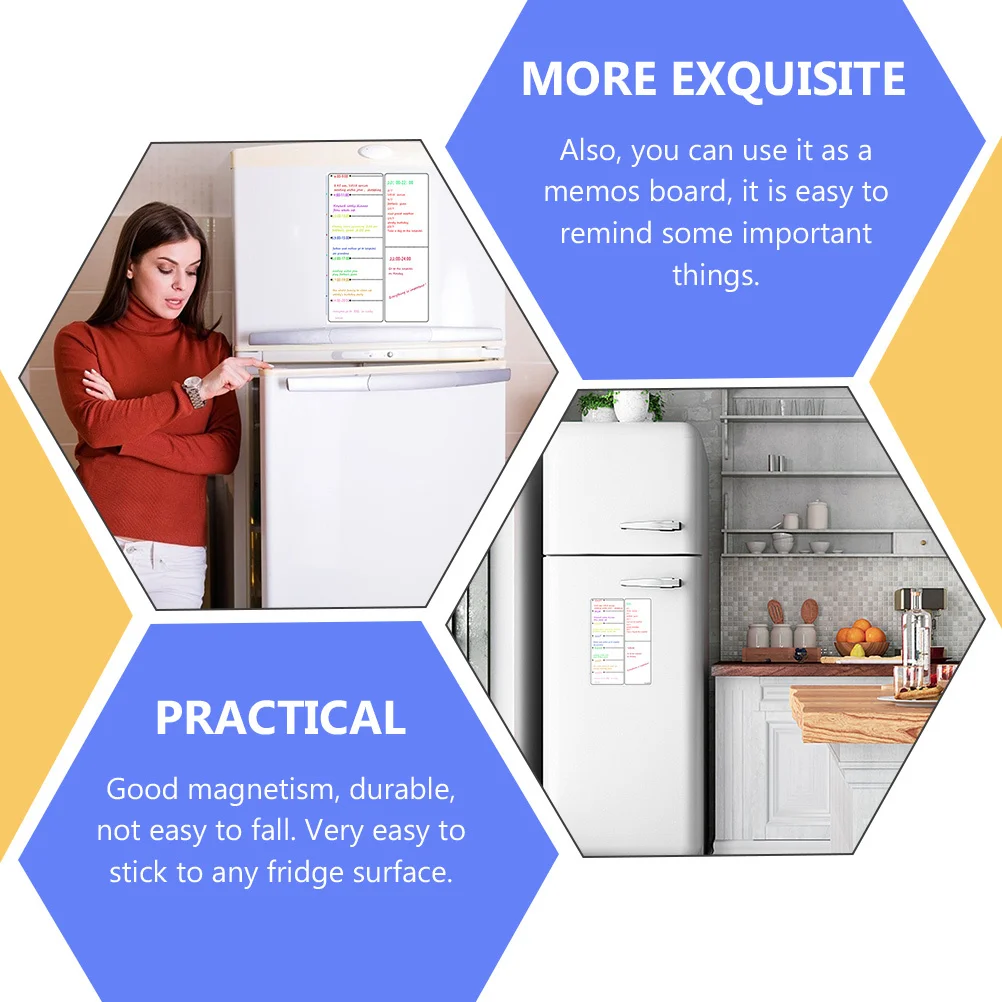 Магнитный еженедельный календарь, холодильник, планировщик еды, доска планирования расписания, легко приклеиваемая поверхность, стираемый органайзер для повседневной жизни
Магнитный еженедельный календарь, холодильник, планировщик еды, доска планирования расписания, легко приклеиваемая поверхность, стираемый органайзер для повседневной жизни