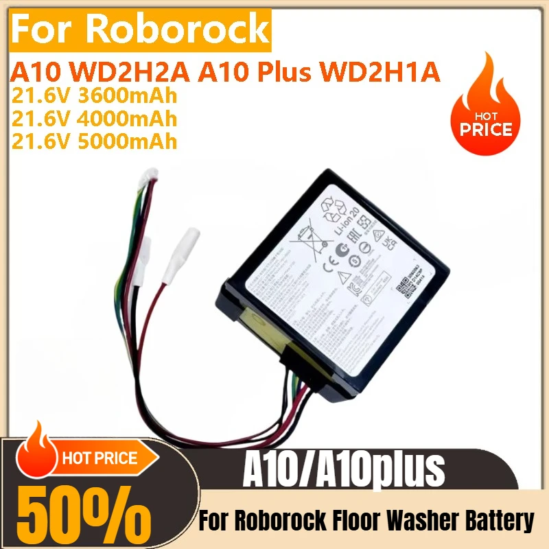 21.6V 5000mAh Replacement Battery For Roborock Dyad Air Vacuum Cleaner A10 WD2H2AA10 Plus WD2H1A High Quality
21.6V 5000mAh Replacement Battery For Roborock Dyad Air Vacuum Cleaner A10 WD2H2AA10 Plus WD2H1A High Quality