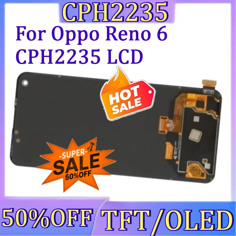 For Oppo Reno 6 CPH2235 LCD Frame New TFT/OLED Screen For OPPO Reno6 LCD CPH2235 Display Touch Panel Digitizer
For Oppo Reno 6 CPH2235 LCD Frame New TFT/OLED Screen For OPPO Reno6 LCD CPH2235 Display Touch Panel Digitizer