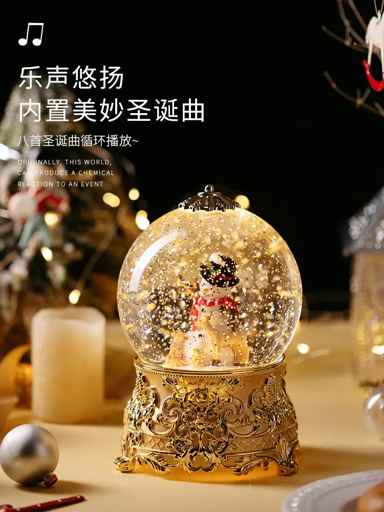 Christmas Tree Crystal Ball , Music Box, Drifting Snow, Octave, Rotatable Miniatures Figurine, Christmas Gifts, Home Decor
Christmas Tree Crystal Ball , Music Box, Drifting Snow, Octave, Rotatable Miniatures Figurine, Christmas Gifts, Home Decor