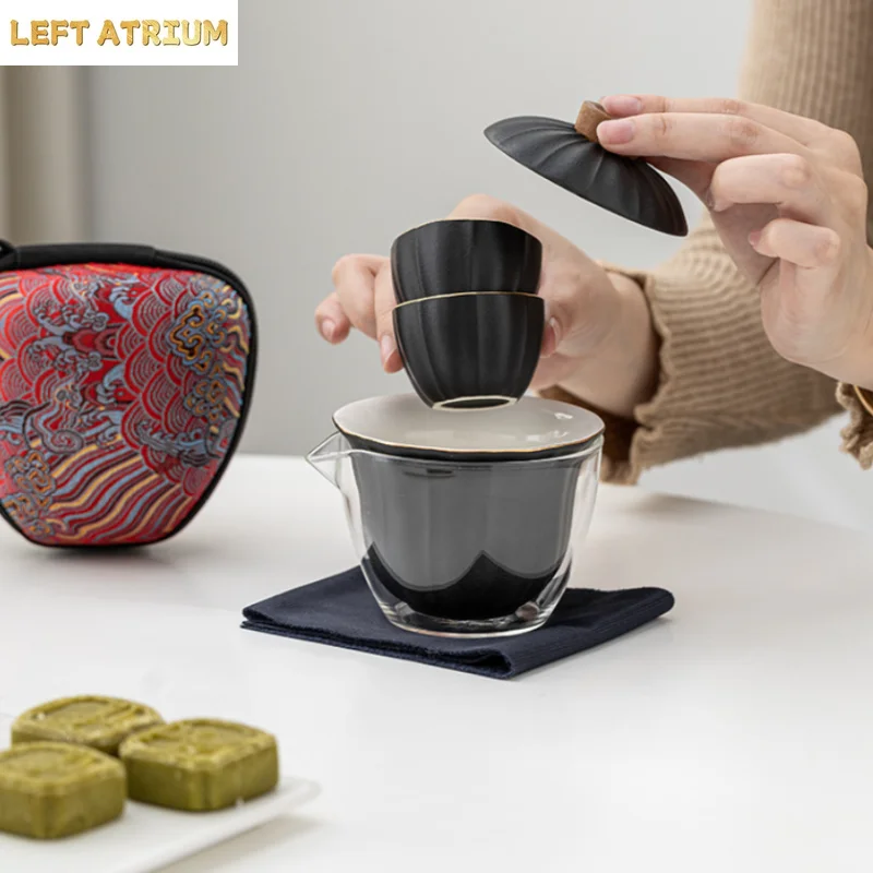 Glass Ceramic Travel Tea Set Portable Outdoor Teaware Sets One Pot Two Cups Teas Kettle Tea Making Pot Teapot Teacup Teaware
Glass Ceramic Travel Tea Set Portable Outdoor Teaware Sets One Pot Two Cups Teas Kettle Tea Making Pot Teapot Teacup Teaware