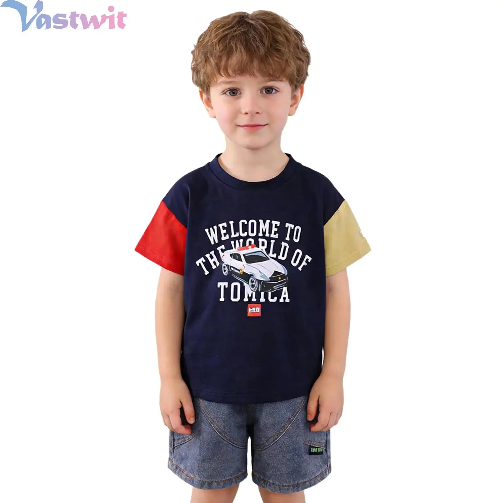 Toddler Baby Boys Outfits 2-Piece Summer Clothes Short Sleeve Letter Print T-shirt with Elastic Waistband Denim Shorts Suits
Toddler Baby Boys Outfits 2-Piece Summer Clothes Short Sleeve Letter Print T-shirt with Elastic Waistband Denim Shorts Suits