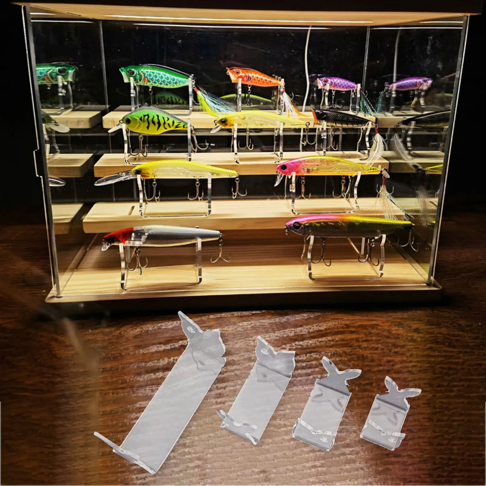4pcs Fishing Lure Showing Stand Acrylic Bait Lure Display Stand Holder For Fishing Store Deep Wobblers Display Show Shelf Stand
4pcs Fishing Lure Showing Stand Acrylic Bait Lure Display Stand Holder For Fishing Store Deep Wobblers Display Show Shelf Stand