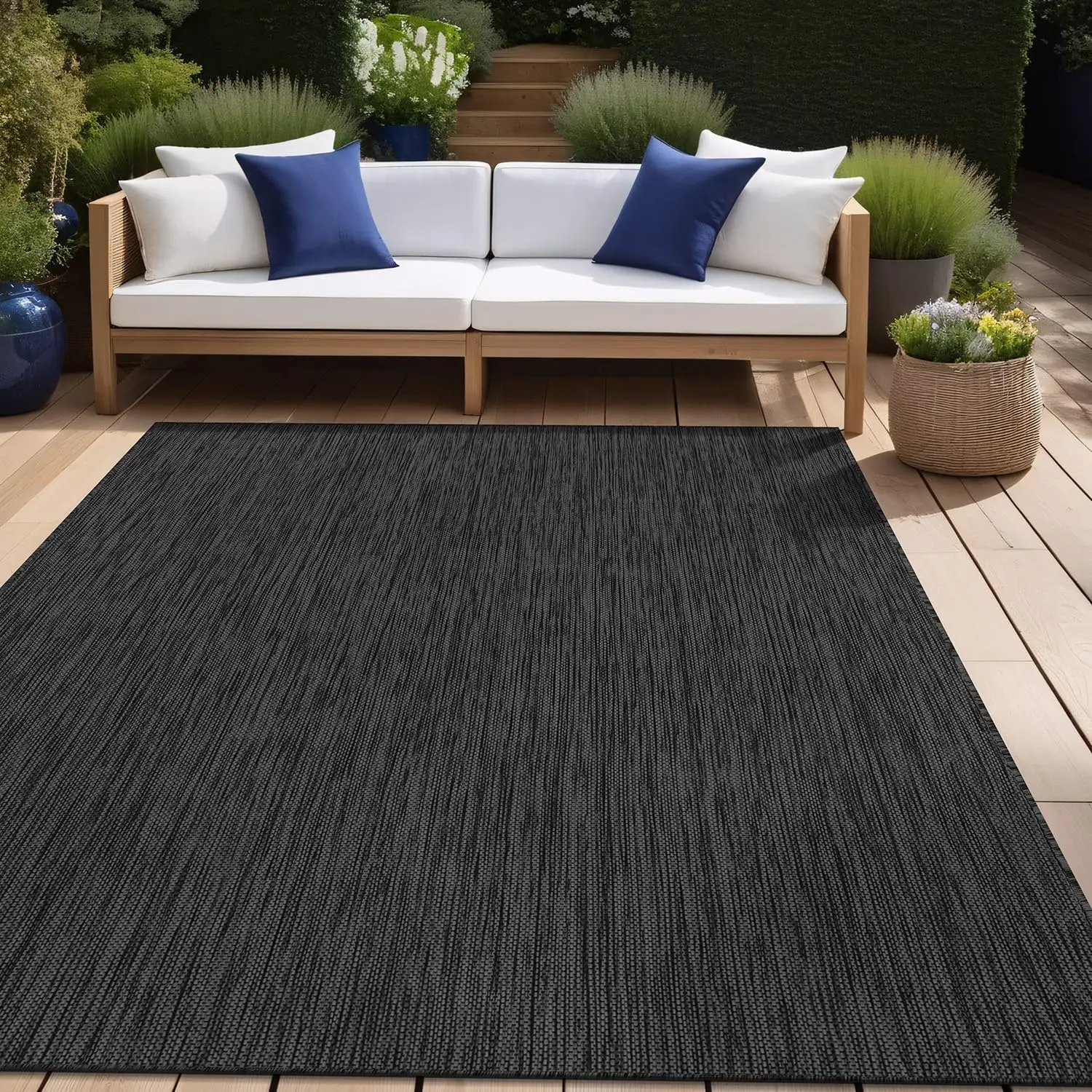 Indoor Outdoor Rug 10x14, Washable Outside Carpet for Patio, Deck, Porch, Solid Modern Area Rug, Water Resistant, Dark Gray
Indoor Outdoor Rug 10x14, Washable Outside Carpet for Patio, Deck, Porch, Solid Modern Area Rug, Water Resistant, Dark Gray