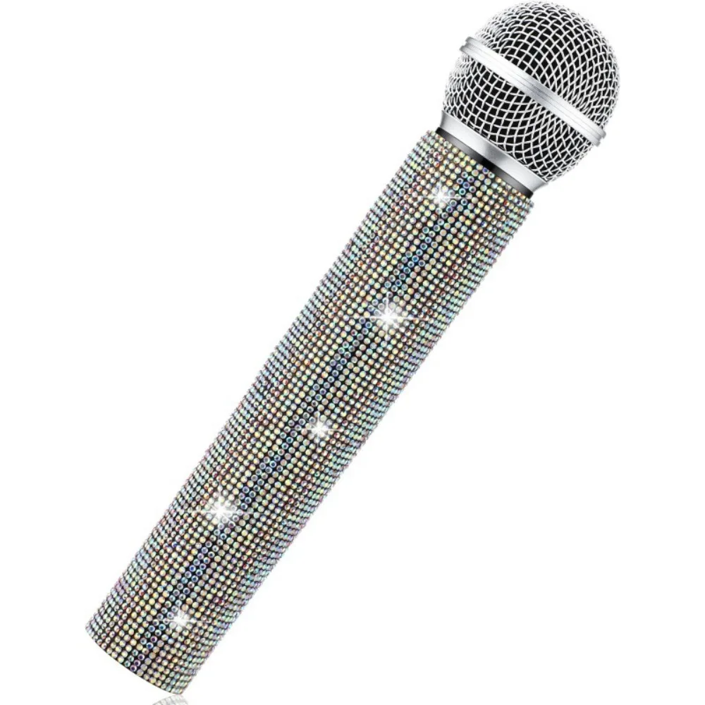 Wireless Microphone Rhinestones Microphone Cover Gold Silver Bling Bling Microphone Decorative Sleeve Ornaments Sparkly
Wireless Microphone Rhinestones Microphone Cover Gold Silver Bling Bling Microphone Decorative Sleeve Ornaments Sparkly