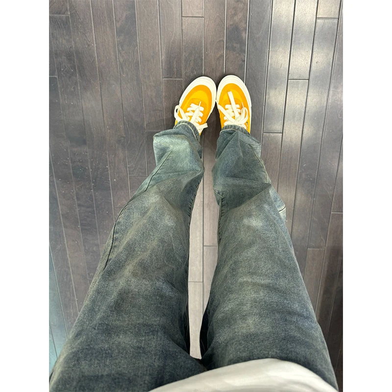 American Retro Blue Jeans Men's Summer CleanFit Tall Extended Straight Leg Knife Pants High Waist Long Denim Youth Trend
American Retro Blue Jeans Men's Summer CleanFit Tall Extended Straight Leg Knife Pants High Waist Long Denim Youth Trend