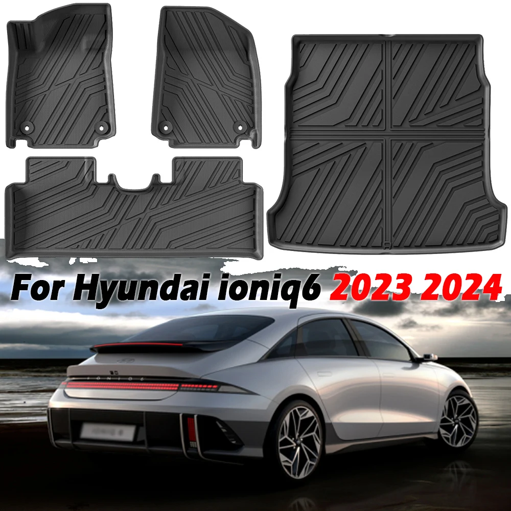 All Weather Floor Mats for Hyundai Ioniq 6 2023 2024,TPE 3D Anti-Slip Waterproof Anti-Slip Floor Liners Interior Accessories
All Weather Floor Mats for Hyundai Ioniq 6 2023 2024,TPE 3D Anti-Slip Waterproof Anti-Slip Floor Liners Interior Accessories