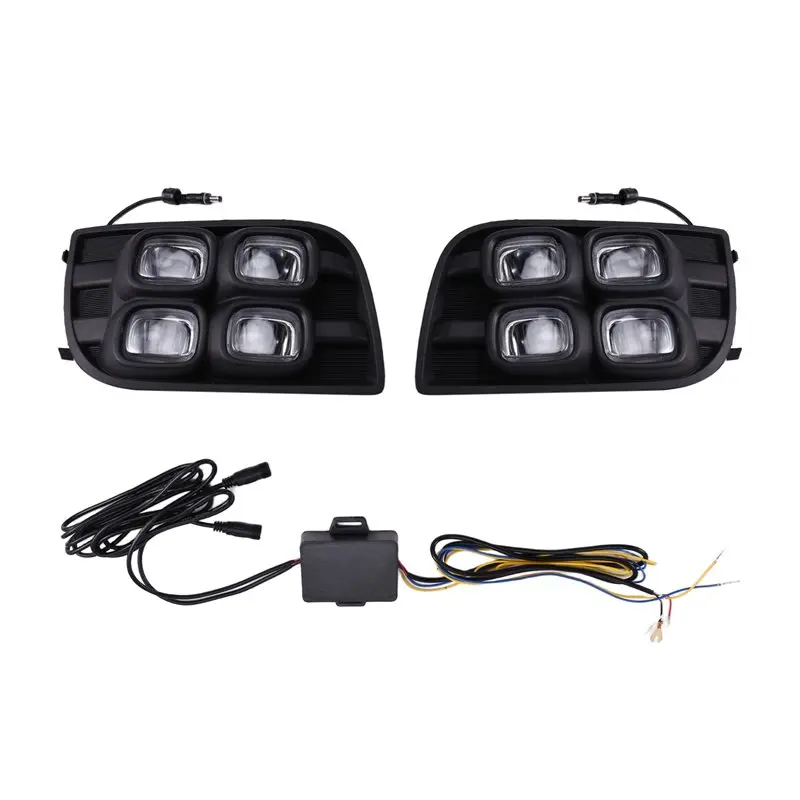 For Toyota Sequoia 2007-2017 Compatible 2PCS LED Daytime Running Light With Yellow Turn Signal Light Bumper DRL Fog Lamp
For Toyota Sequoia 2007-2017 Compatible 2PCS LED Daytime Running Light With Yellow Turn Signal Light Bumper DRL Fog Lamp